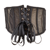 Maxbell Elastic Waist Belt Girdle Cincher Waspie Underbust Corset Lace Tied Women M 65CM 65-75CM