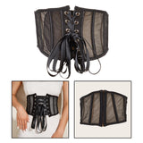 Maxbell Elastic Waist Belt Girdle Cincher Waspie Underbust Corset Lace Tied Women M 65CM 65-75CM