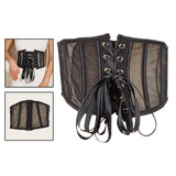 Maxbell Elastic Waist Belt Girdle Cincher Waspie Underbust Corset Lace Tied Women M 65CM 65-75CM
