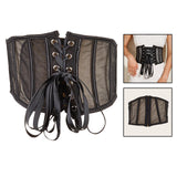 Maxbell Elastic Waist Belt Girdle Cincher Waspie Underbust Corset Lace Tied Women L 80CM 80-95CM