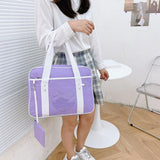 Maxbell Girls Shoulder Bag Travel Bag for Work,Gym, Sports with Heart Shape Pocket Dark Purple