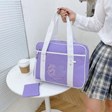 Maxbell Girls Shoulder Bag Travel Bag for Work,Gym, Sports with Heart Shape Pocket Dark Purple