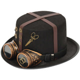 Maxbell Steampunk Gears Top Hats Head Wear Dance Hat for Cosplay Decoration Party