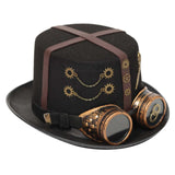 Maxbell Steampunk Gears Top Hats Head Wear Dance Hat for Cosplay Decoration Party