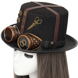 Maxbell Steampunk Gears Top Hats Head Wear Dance Hat for Cosplay Decoration Party