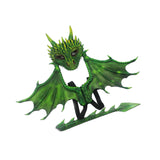 Maxbell Dragon Wing Costume Dinosaur Wing Tail Mask Set Cosplay Roleplay for Kids Green