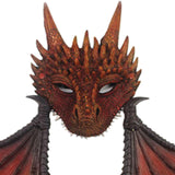 Maxbell Dragon Wing Costume Dinosaur Wing Tail Mask Set Cosplay Roleplay for Kids Red