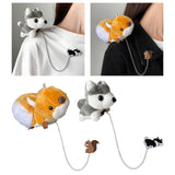 Maxbell Fashion Badge Tassel Chain Dress Scarf Tuxedo Blouse Hat Brooch Lapel Pin Squirrel