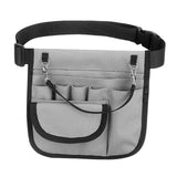 Maxbell Nurse Fanny Pack Waist Pouch Organizer Multiple Pocket Tape Holder Storage Gray