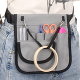 Maxbell Nurse Fanny Pack Waist Pouch Organizer Multiple Pocket Tape Holder Storage Gray