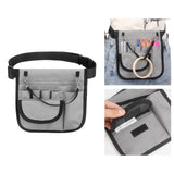 Maxbell Nurse Fanny Pack Waist Pouch Organizer Multiple Pocket Tape Holder Storage Gray