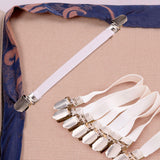 Maxbell 4x Elastic Ironing Board Cover Fasteners Bed Sheet Fasteners Gripper Clips