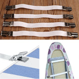 Maxbell 4x Elastic Ironing Board Cover Fasteners Bed Sheet Fasteners Gripper Clips
