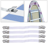 Maxbell 4x Elastic Ironing Board Cover Fasteners Bed Sheet Fasteners Gripper Clips