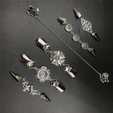 Maxbell 6x Fashion Sweater Shawl Clips Brooch Pins for Women Wearing Scarf Jackets