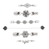 Maxbell 6x Fashion Sweater Shawl Clips Brooch Pins for Women Wearing Scarf Jackets