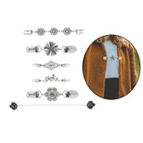Maxbell 6x Fashion Sweater Shawl Clips Brooch Pins for Women Wearing Scarf Jackets