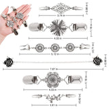 Maxbell 6x Fashion Sweater Shawl Clips Brooch Pins for Women Wearing Scarf Jackets