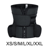 Maxbell Waist Trainer Shaper Belt Tummy Control Tightener for Women Adults Unisex XS Black