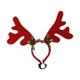 Maxbell Hair Hoop Comfortable Reindeer Antler Headband for Unisex Pets Birthday Red Antlers