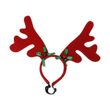 Maxbell Hair Hoop Comfortable Reindeer Antler Headband for Unisex Pets Birthday Red Antlers
