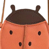 Maxbell Shoulder Bag PU Leather Purse Gifts Handbags for Friends Daughter Work Ladybug Shape