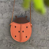 Maxbell Shoulder Bag PU Leather Purse Gifts Handbags for Friends Daughter Work Ladybug Shape