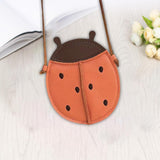 Maxbell Shoulder Bag PU Leather Purse Gifts Handbags for Friends Daughter Work Ladybug Shape