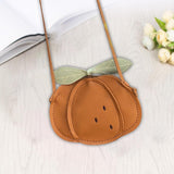 Maxbell Shoulder Bag PU Leather Purse Gifts Handbags for Friends Daughter Work Pumpkin Shape