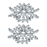 Maxbell Wedding Bridal Rhinestone Crystal Shoe Clips Buckle Removable Sandals Decor