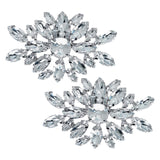 Maxbell Wedding Bridal Rhinestone Crystal Shoe Clips Buckle Removable Sandals Decor