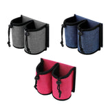 Maxbell Luggage Travel Cup Holder Bottle Holder Beverages Drink Caddy Pouch Men Women red