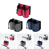 Maxbell Luggage Travel Cup Holder Bottle Holder Beverages Drink Caddy Pouch Men Women red