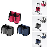 Maxbell Luggage Travel Cup Holder Bottle Holder Beverages Drink Caddy Pouch Men Women red