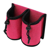 Maxbell Luggage Travel Cup Holder Bottle Holder Beverages Drink Caddy Pouch Men Women red