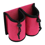 Maxbell Luggage Travel Cup Holder Bottle Holder Beverages Drink Caddy Pouch Men Women red