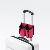 Maxbell Luggage Travel Cup Holder Bottle Holder Beverages Drink Caddy Pouch Men Women red
