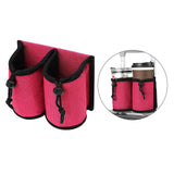 Maxbell Luggage Travel Cup Holder Bottle Holder Beverages Drink Caddy Pouch Men Women red