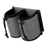 Maxbell Luggage Travel Cup Holder Bottle Holder Beverages Drink Caddy Pouch Men Women gray
