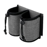 Maxbell Luggage Travel Cup Holder Bottle Holder Beverages Drink Caddy Pouch Men Women gray