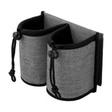 Maxbell Luggage Travel Cup Holder Bottle Holder Beverages Drink Caddy Pouch Men Women gray