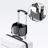 Maxbell Luggage Travel Cup Holder Bottle Holder Beverages Drink Caddy Pouch Men Women gray