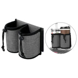 Maxbell Luggage Travel Cup Holder Bottle Holder Beverages Drink Caddy Pouch Men Women gray