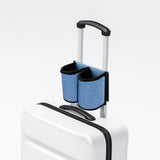 Maxbell Luggage Travel Cup Holder Bottle Holder Beverages Drink Caddy Pouch Men Women blue