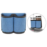 Maxbell Luggage Travel Cup Holder Bottle Holder Beverages Drink Caddy Pouch Men Women blue