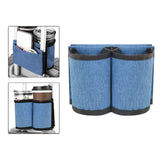 Maxbell Luggage Travel Cup Holder Bottle Holder Beverages Drink Caddy Pouch Men Women blue