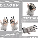 Maxbell Creepy Halloween Dragon Glove Costume Claw Fancy Dress Easter Accessories