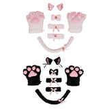 Maxbell Cat Costume Kitten Cosplay Tail Toys Halloween Birthday Fancy Dress Black