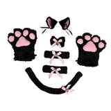 Maxbell Cat Costume Kitten Cosplay Tail Toys Halloween Birthday Fancy Dress Black