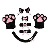 Maxbell Cat Costume Kitten Cosplay Tail Toys Halloween Birthday Fancy Dress Black